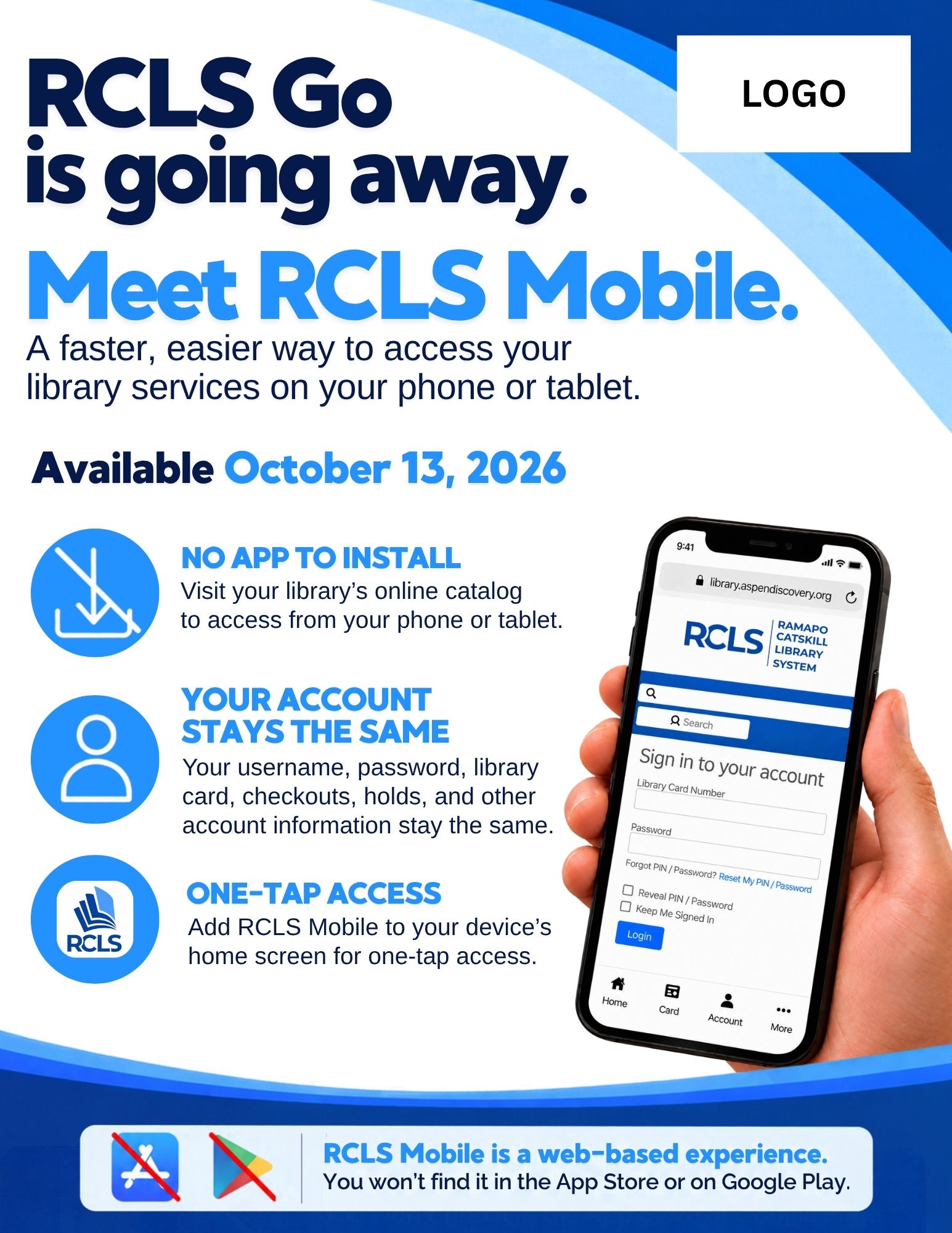 RCLS GO APP UPDATE